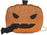 VALICLUD Halloween Pumpkin Crossbody Bag Novelty Devil Shoulder Bag Goth Purse Halloween Pumpkin Purse Crossbody Shoulder Handbag